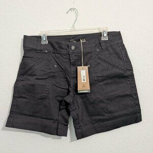Prana Women's Randie Low Rise Standard Fit Dark Grey Shorts NWT (Size 10)